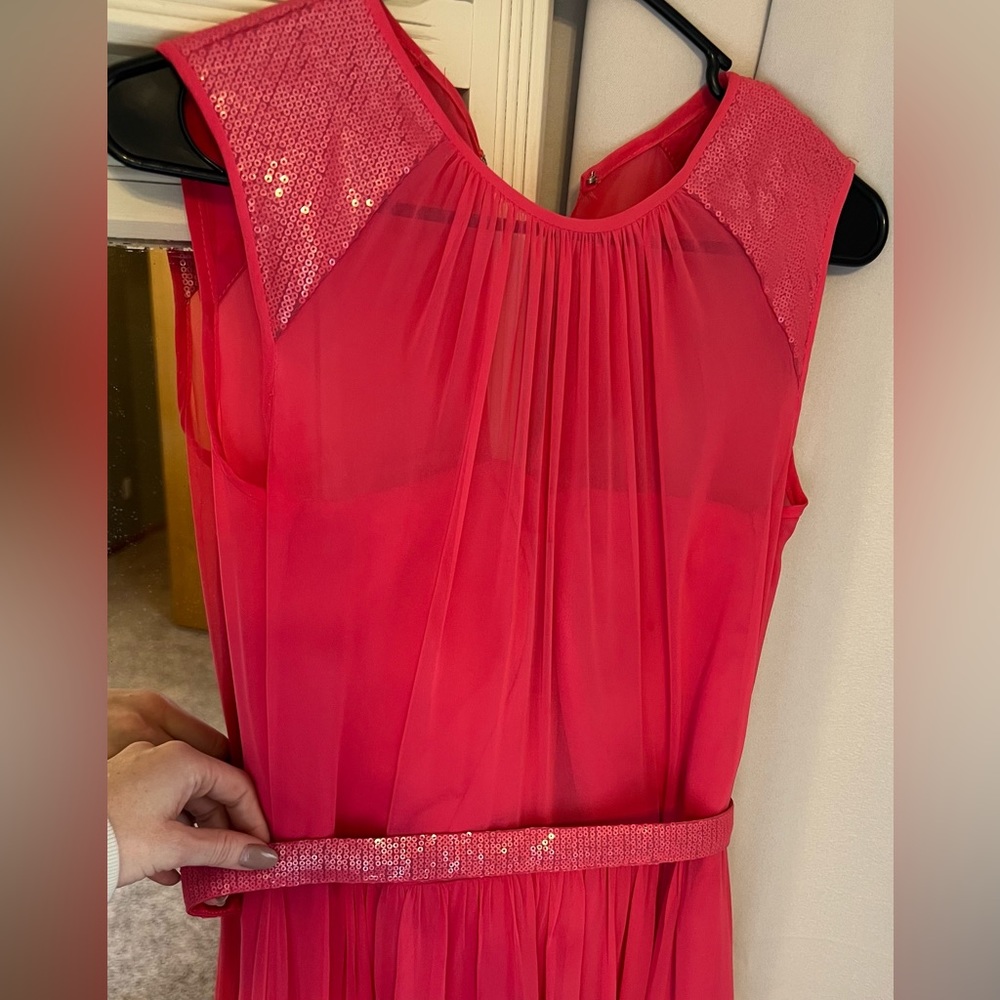 Hot Pink Dessy Collection Bridesmaid Dress - size 6